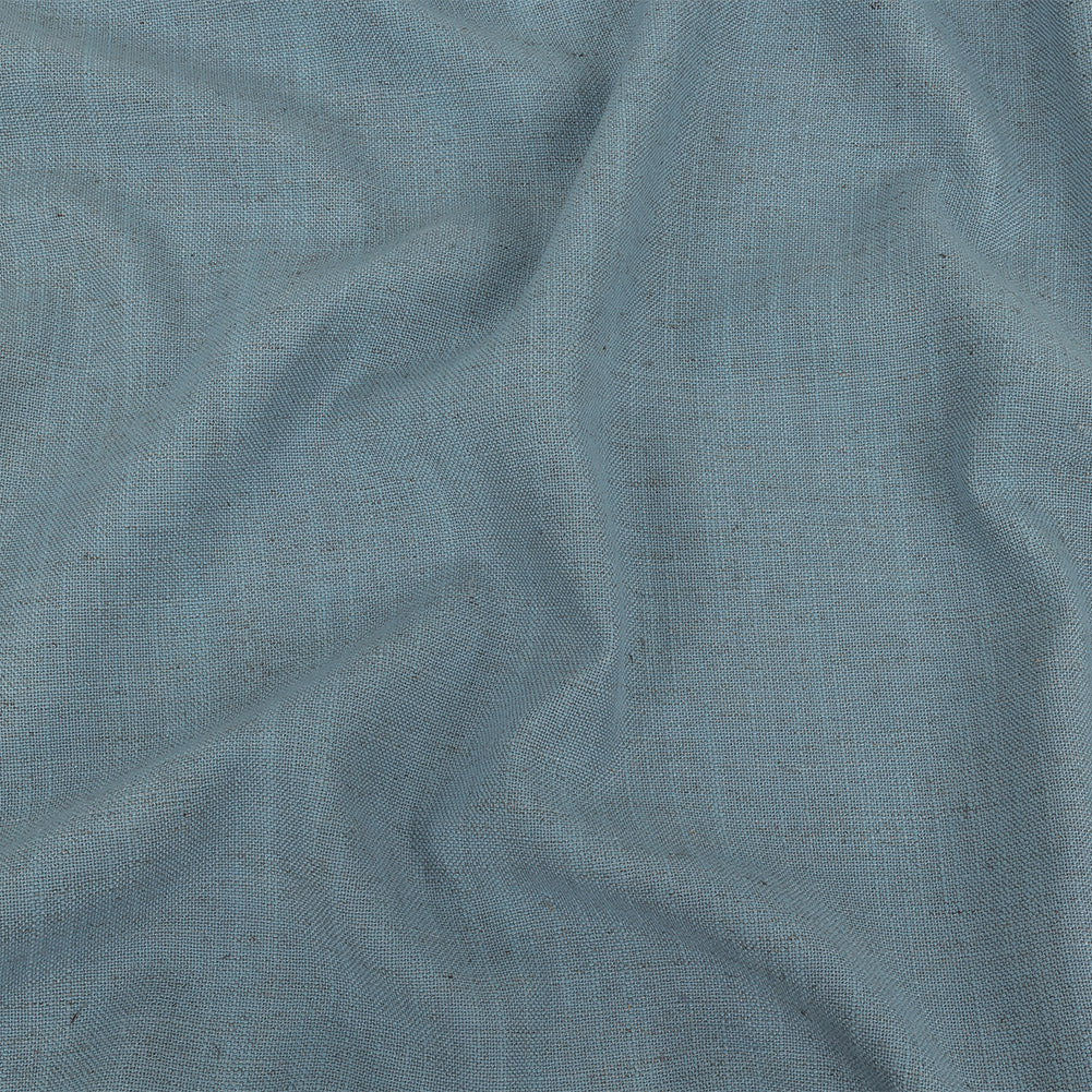 Polyester, Viscose and Linen Woven - Sky - British Imported