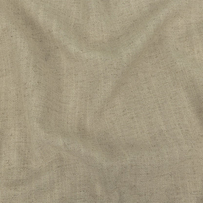 Polyester, Viscose and Linen Woven - Stone - British Imported