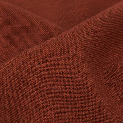 Polyester, Viscose and Linen Woven - Terracotta - British Imported Detail
