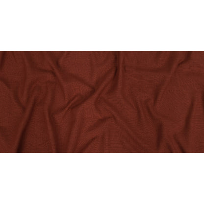 Polyester, Viscose and Linen Woven - Terracotta - British Imported Full