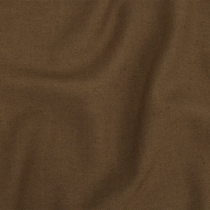 Polyester, Viscose and Linen Woven - Toffee - British Imported