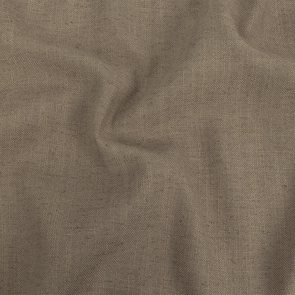 Polyester, Viscose and Linen Woven - Wheat - British Imported