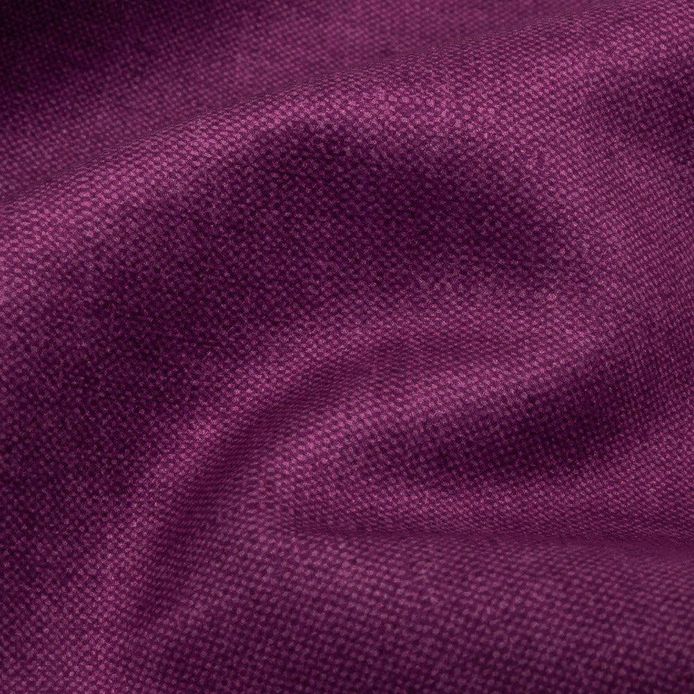 Polyester Microvelvet - Berry - British Imported Detail