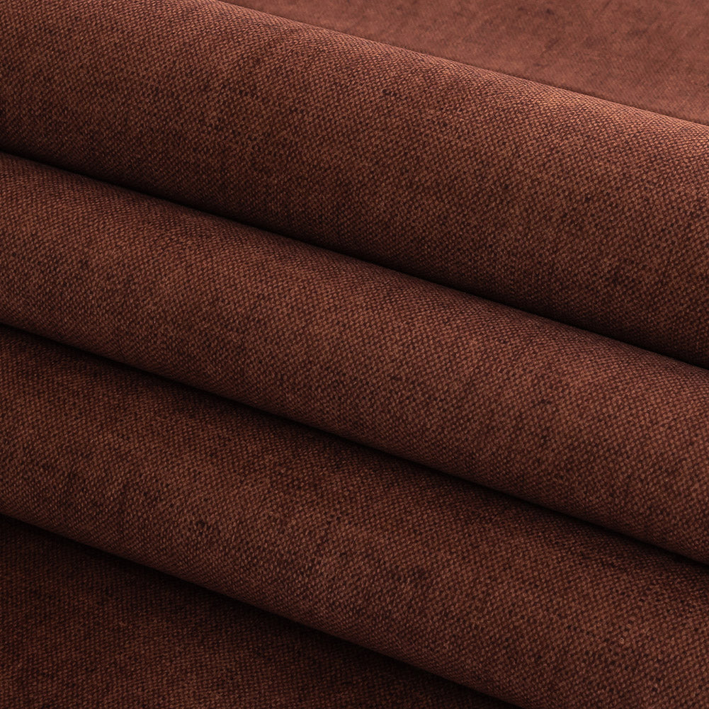 Polyester Microvelvet - Mahogany - British Imported Folded