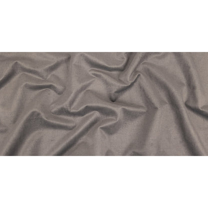 Polyester Microvelvet - Silver - British Imported Full