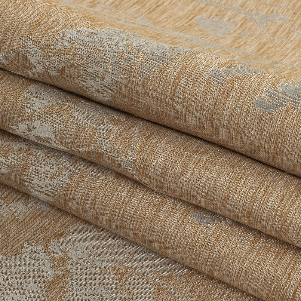 Luminous Jacquard - Caramel Woodlands - British Imported Folded