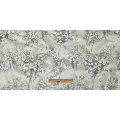 Printed and Embroidered Drapery Canvas - Pebble Floral - British Imported Full