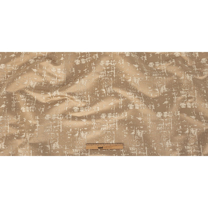 Satin-Faced Drapery Jacquard - Caramel Abstract - British Imported Full