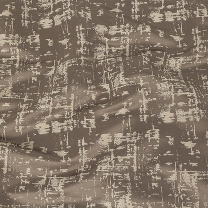 Satin-Faced Drapery Jacquard - Graphite Abstract - British Imported