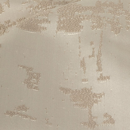 Satin-Faced Drapery Jacquard - Oyster Abstract - British Imported Detail