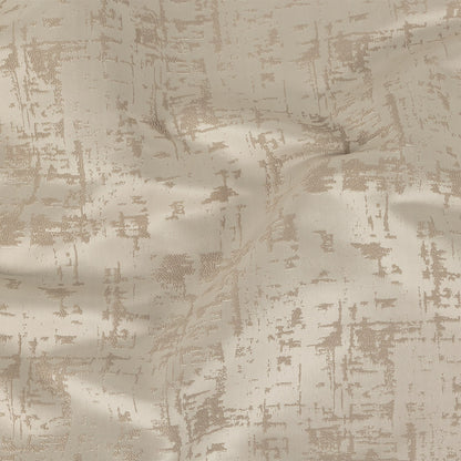 Satin-Faced Drapery Jacquard - Oyster Abstract - British Imported