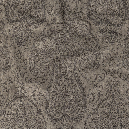 Drapery Jacquard - Graphite Damask - British Imported