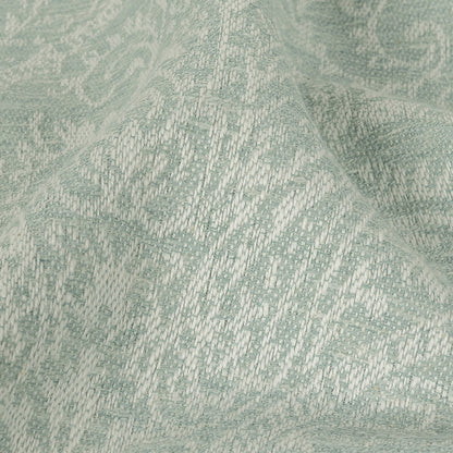 Drapery Jacquard - Seafoam Damask - British Imported Detail
