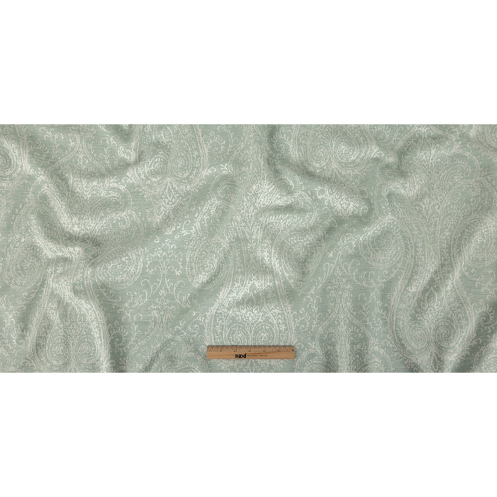 Drapery Jacquard - Seafoam Damask - British Imported Full