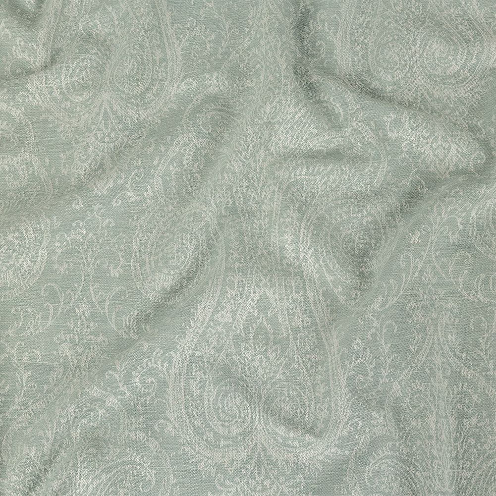 Drapery Jacquard - Seafoam Damask - British Imported