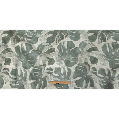 Drapery Jacquard - Spa Monstera Leaves - British Imported Full