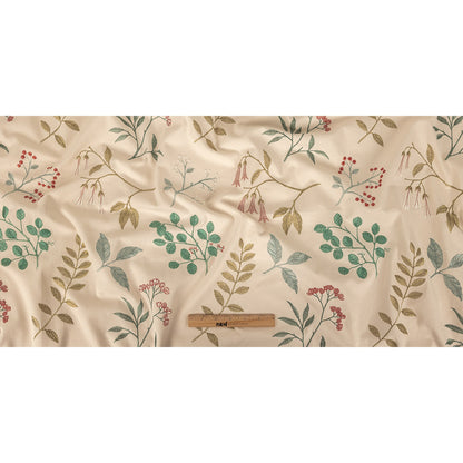 Embroidered Cotton Twill - Spa Floral - British Imported Full