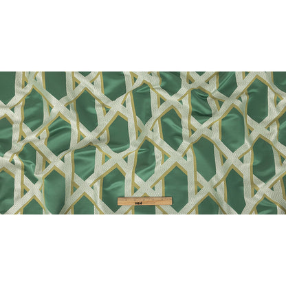 Drapery Jacquard - Spa Geometric Lattice - British Imported Full