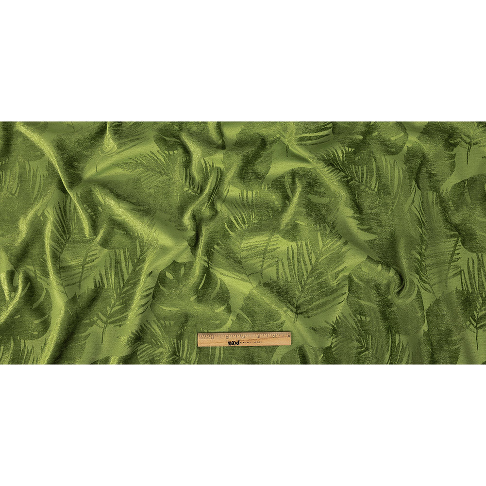 Polyester Chenille - Kiwi Leaves - British Imported Full
