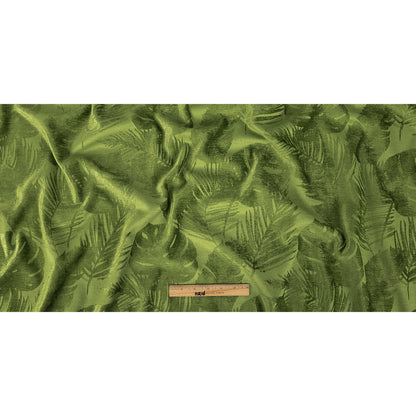 Polyester Chenille - Kiwi Leaves - British Imported Full