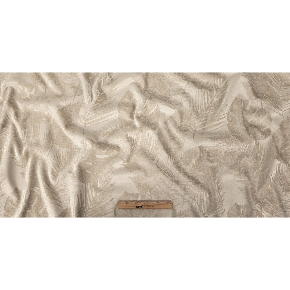 Polyester Chenille - Linen Leaves - British Imported Full