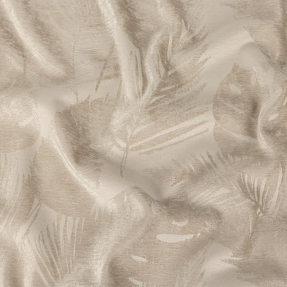 Polyester Chenille - Linen Leaves - British Imported