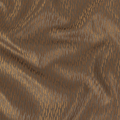 Luminous Drapery Jacquard - Bronze Raindrops - British Imported