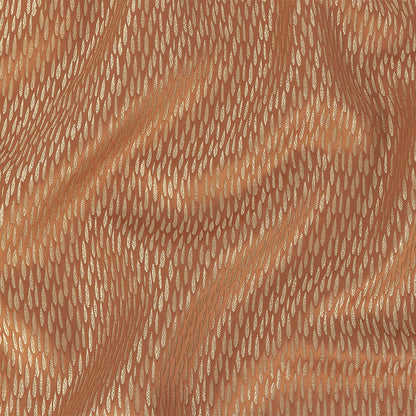 Luminous Drapery Jacquard - Coral Raindrops - British Imported