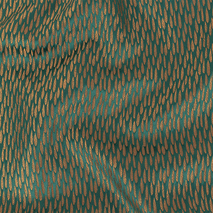 Luminous Drapery Jacquard - Emerald Raindrops - British Imported