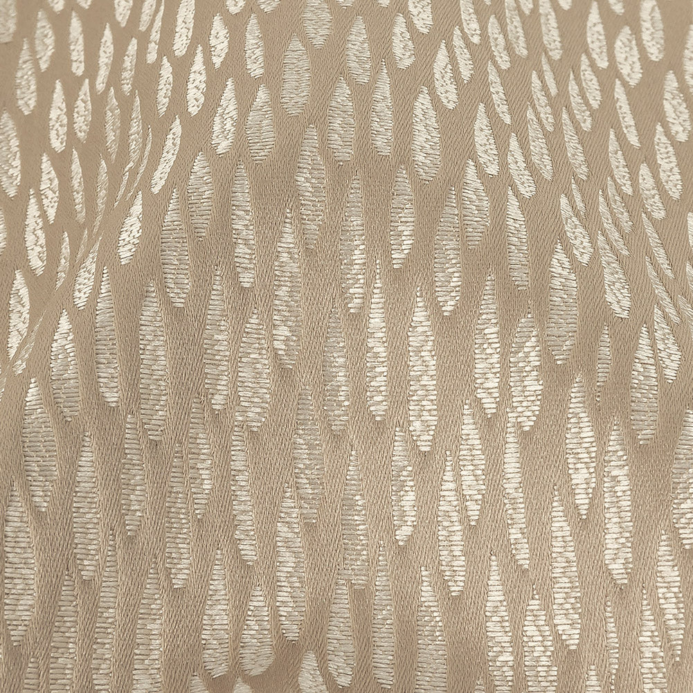 Luminous Drapery Jacquard - Fawn Raindrops - British Imported Detail
