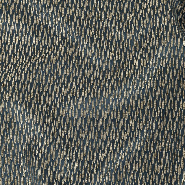 Luminous Drapery Jacquard - Ink Raindrops - British Imported