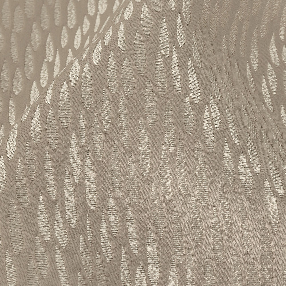 Luminous Drapery Jacquard - Linen Raindrops - British Imported Detail