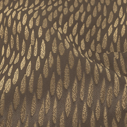 Luminous Drapery Jacquard - Mole Raindrops - British Imported Detail