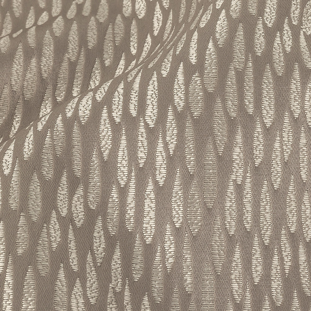 Luminous Drapery Jacquard - Platinum Raindrops - British Imported Detail