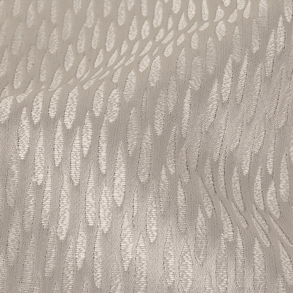 Luminous Drapery Jacquard - Silver Raindrops - British Imported Detail