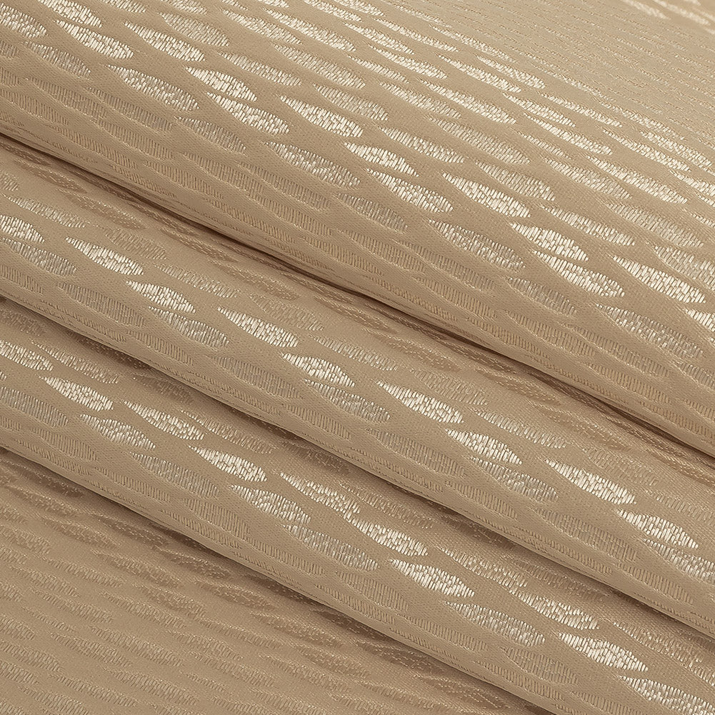 Luminous Drapery Jacquard - Wheat Raindrops - British Imported Folded