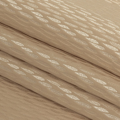 Luminous Drapery Jacquard - Wheat Raindrops - British Imported Folded