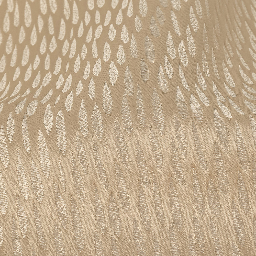 Luminous Drapery Jacquard - Wheat Raindrops - British Imported Detail