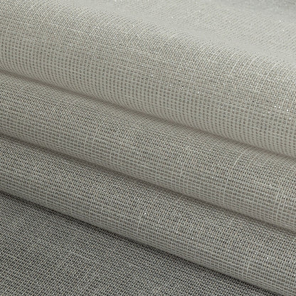 Metallic Drapery Sheers 118" - Ice - British Imported Folded