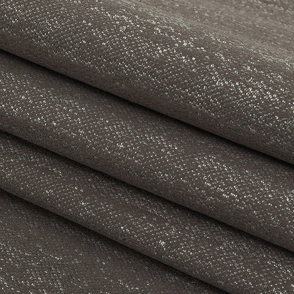 Metallic Drapery Woven - Charcoal - British Imported Folded
