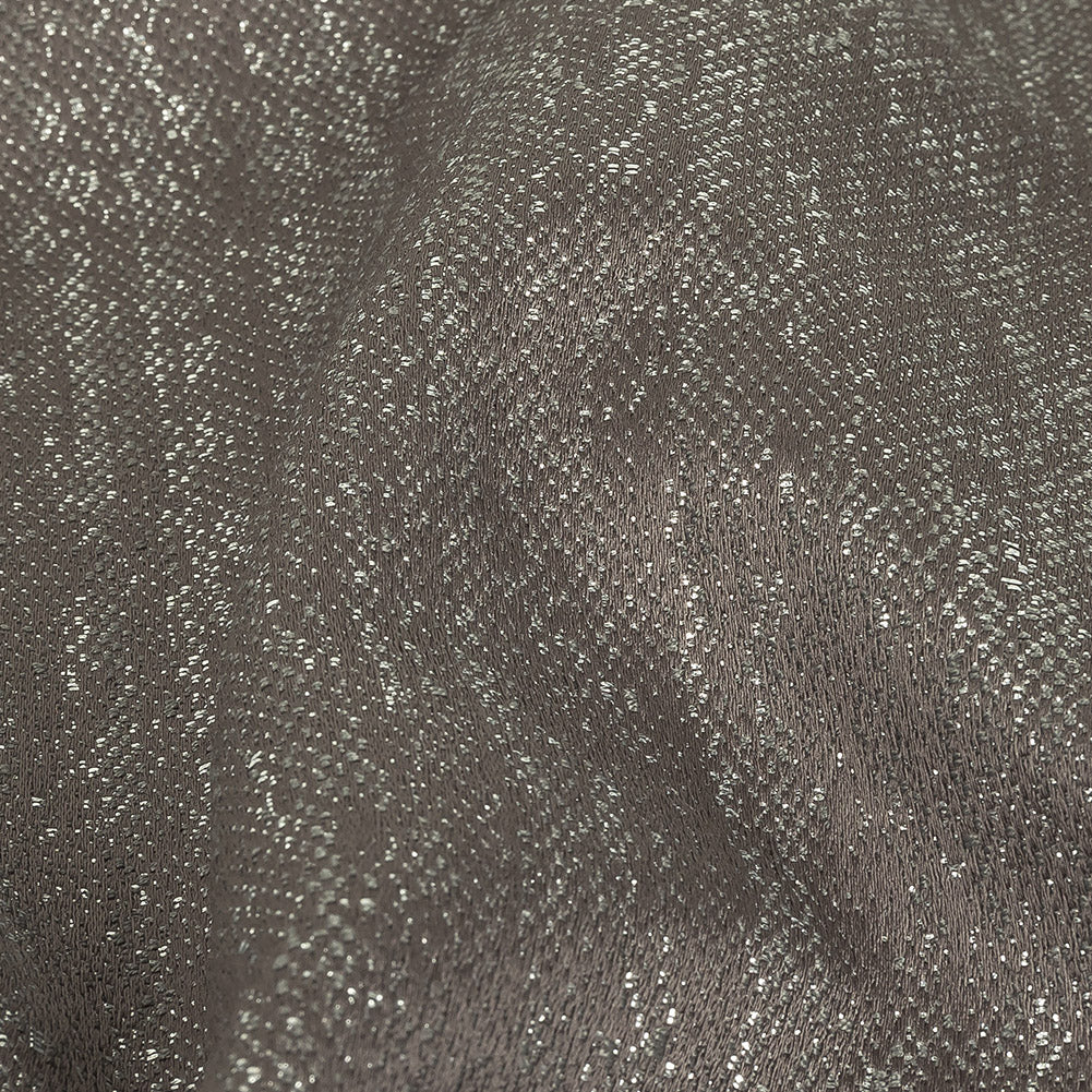 Metallic Drapery Woven - Charcoal - British Imported Detail