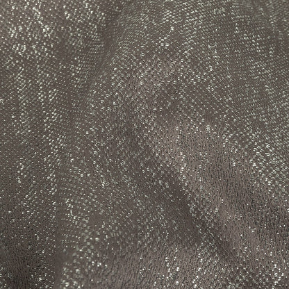 Metallic Drapery Woven - Charcoal - British Imported Detail