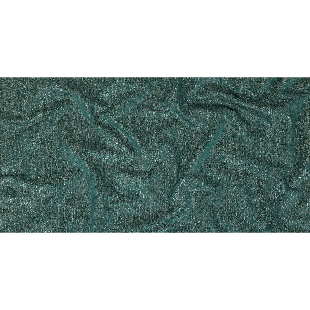 Metallic Drapery Woven - Emerald - British Imported Full