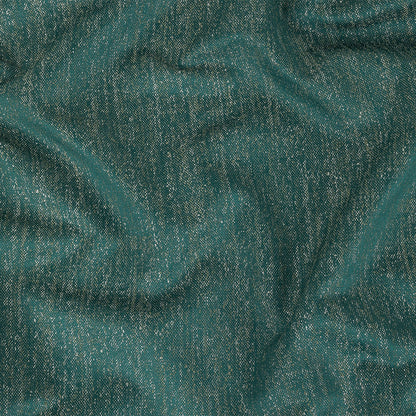 Metallic Drapery Woven - Emerald - British Imported