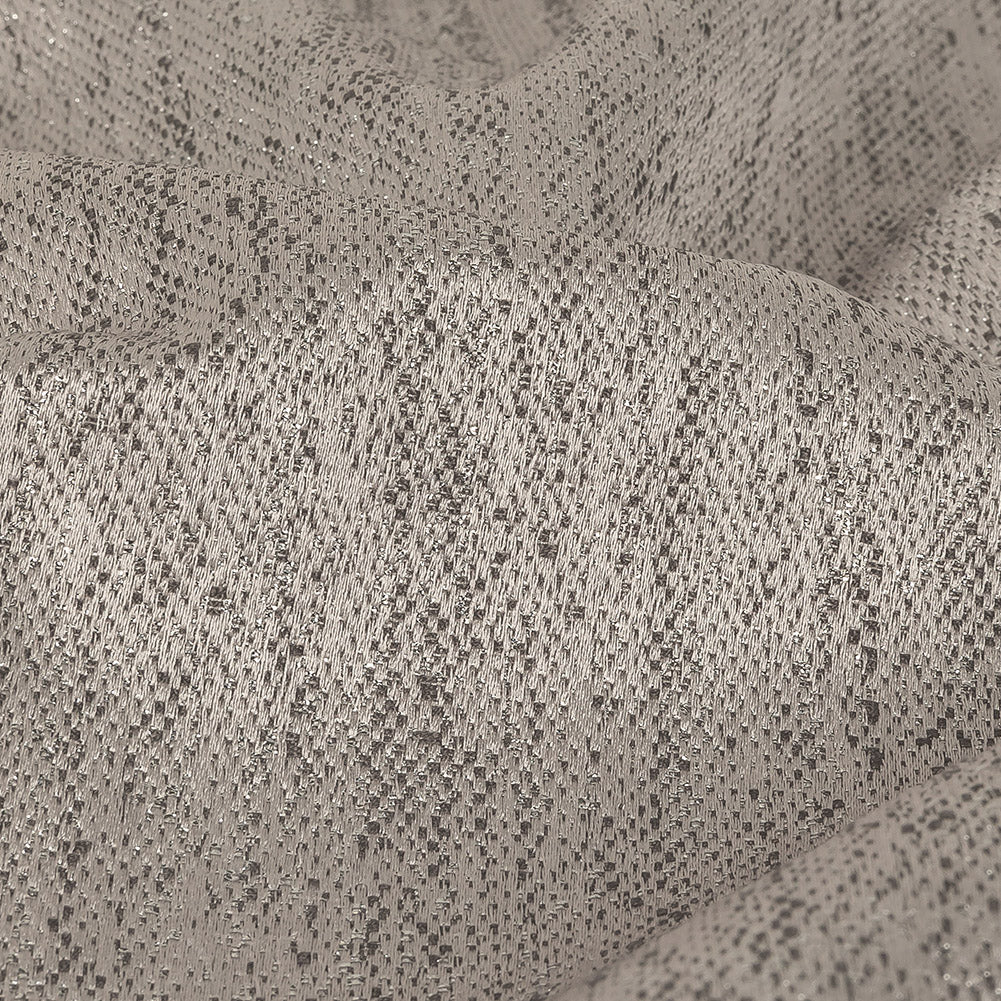 Metallic Drapery Woven - Silver - British Imported Detail