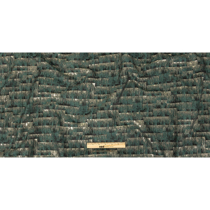 Metallic Drapery Woven - Emerald Ikat - British Imported Full