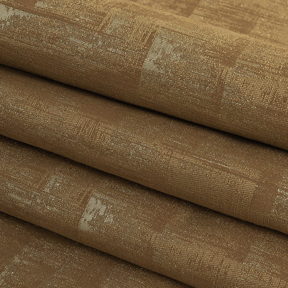 Metallic Drapery Woven - Gold Ikat - British Imported Folded