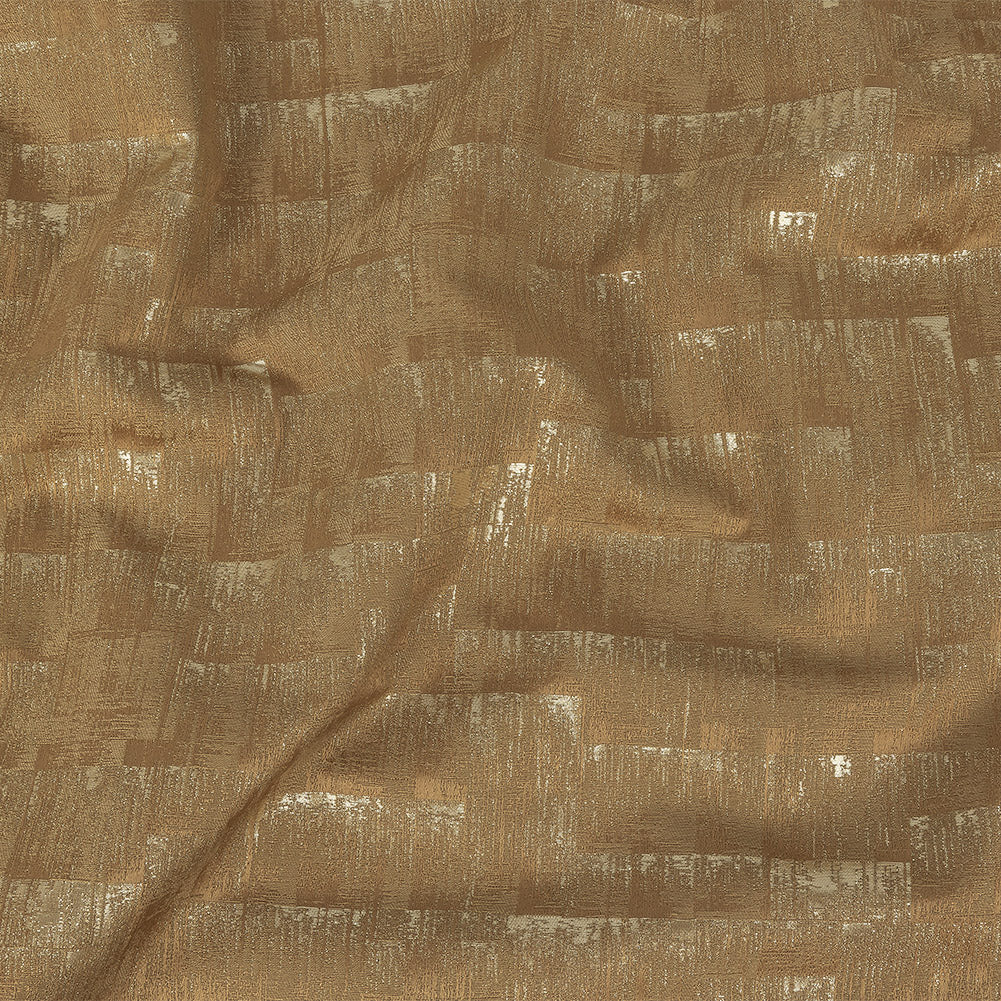 Metallic Drapery Woven - Gold Ikat - British Imported