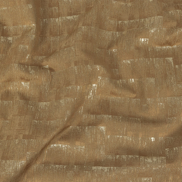 Metallic Drapery Woven - Gold Ikat - British Imported