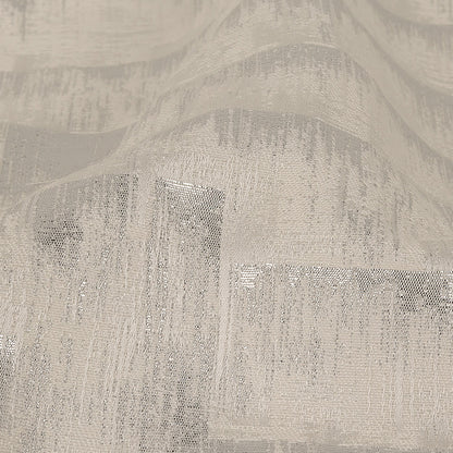 Metallic Drapery Woven - Ivory Ikat - British Imported Detail
